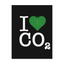 I Heart CO2 Post Card