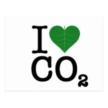I Heart CO2 Postcard