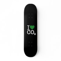 I Heart CO2 Skateboard Deck