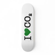 I Heart CO2 Skate Board Deck