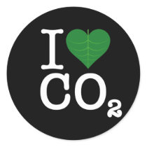 I Heart CO2 Stickers