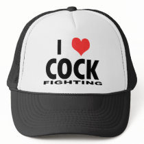 I heart Cock Fighting Hat