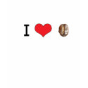 I Heart Coffee Bean t-shirts