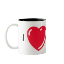 I heart Coffee mugs by WeliketotalkStuff I heart Coffee mugs