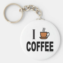 I HEART COFFEE T-SHIRTS AND GIFTS KEY CHAIN