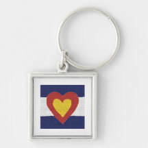 I heart Colorado Flag Products! Key Chain
