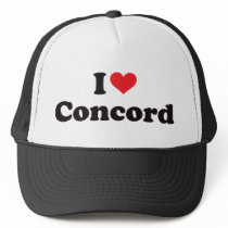I Heart Concord hats