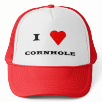 i heart cornhole hats