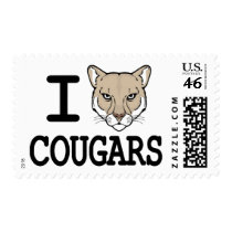 I Heart Cougars postage by raggedshirts I Heart Cougars postage