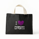 I Heart Cowboys (Pink Heart) Bag