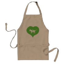I Heart Cows Apron by SaraMonster I Heart Cows Apron