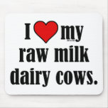 I Heart Cows Mouse Pads