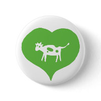 I Heart Cows Pin button