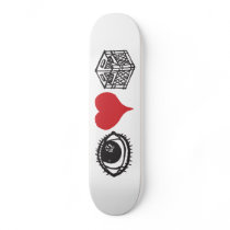 I Heart Crate Custom Skate Board