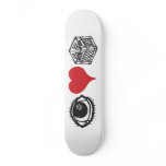 I Heart Crate Custom Skate Board