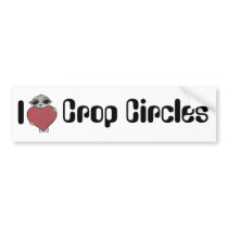 I Heart Crop Circles Alien bumper stickers