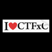 I Heart CTFxC Bumper Sticker