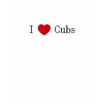 I heart Cubs fitted t-shirts