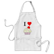 I heart Cupcakes apron