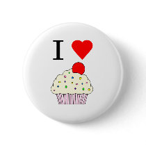 I heart Cupcakes buttons by psimawesome I heart Cupcakes buttons