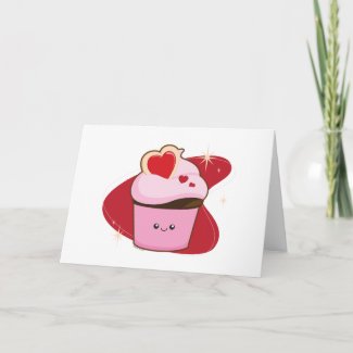 I Heart Cupcakes card