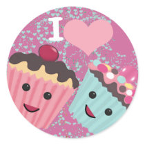 I Heart Cupcakes- I Love Cupcakes stickers by samack I Heart Cupcakes- I Love Cupcakes stickers