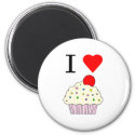 I heart Cupcakes magnet