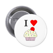 I heart Cupcakes Pin