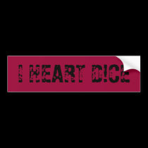 I HEART D!CE anywhere you want it sticker bumper stickers