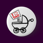 I heart Dad baby stroller
