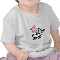 I heart Dad baby stroller t-shirts