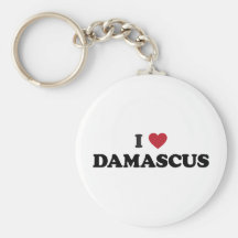 I Heart Damascus Syria Keychain