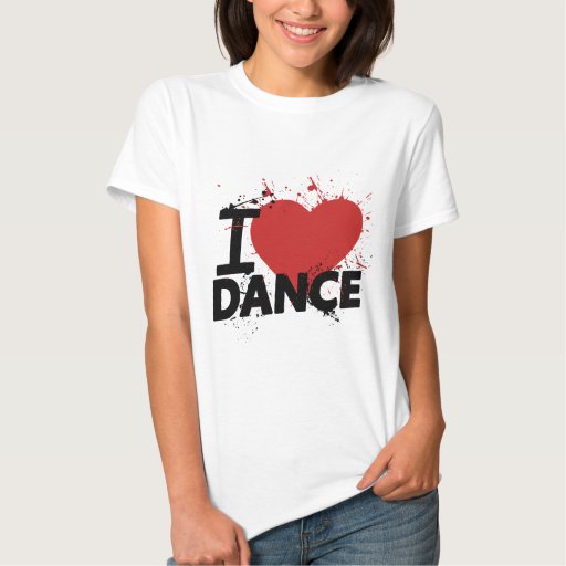 I Heart Dance T Shirt Zazzle