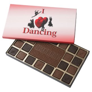 I Heart Dancing 45 Piece Box Of Chocolates