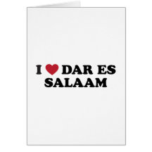 I Heart Dar es Salaam Tanzania Card