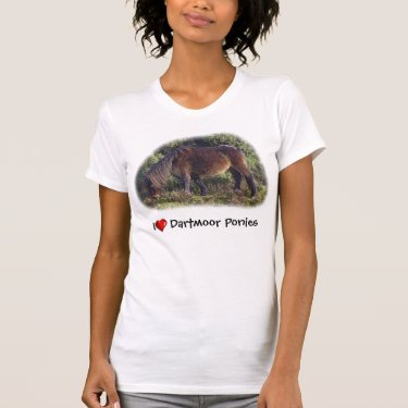I heart Dartmoor Ponies Tee Shirt