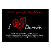I Heart Darwin Business Card Template