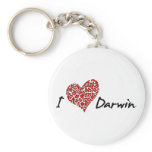 I Heart Darwin Key Chains