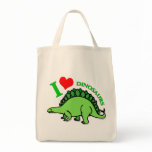 "I Heart Dinosaurs" Tote Bag