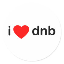 I Heart DNB stickers