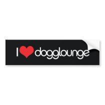I heart dogglounge bumper stickers