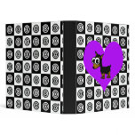 I Heart Dogs - Black , Purple, White Binder