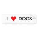 I heart dogs bumper stickers by cczernia I heart dogs bumper stickers