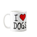 I Heart Dogs Mugs