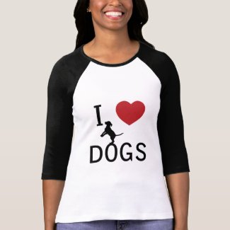 i heart dogs shirt