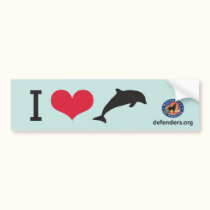 I Heart Dolphins bumper stickers