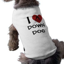 I Heart Down Dog - Yoga Clothing for Dogs Dog Tshirt