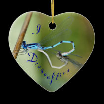 I Heart Dragonflies Ornament ornaments