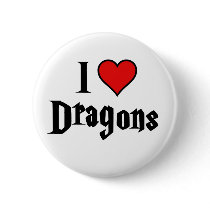 I heart dragons buttons