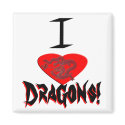 "I Heart" Dragons magnets by SuanSKatra "I Heart" Dragons magnets